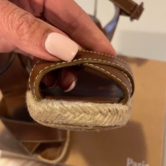 Christian Loubutin wrap around leather wedge - Picture 4 of 4